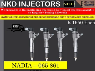 Gwm 2.8l Diesel Injectors For Sale On Exchange With 6 Months Warranty