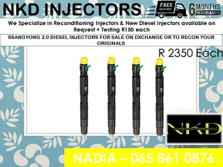 Ssangyong 2l Diesel Injectors For Sale On Exchange With 6 Months Warranty