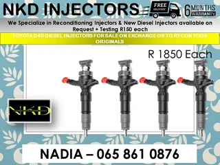 Toyota D4d Diesel Injectos For Sale Or To Recon