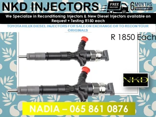 Toyota Hilux Diesel Injectors For Sale On Exchange With 6 Months Warranty