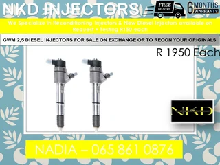 Gwm 2.5l Diesel Injectors For Sale On Exchange Or To Recon With Warranty