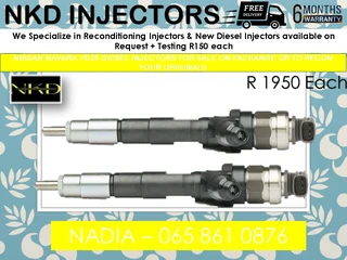 Nissan Navara Yd25 Diesel Injectors For Sale On Exchange Or To Recon With Warranty