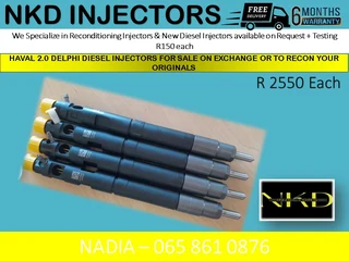 Haval 2.0 Delphi Diesel Injectors For Sale On Exchaneg Or To Recon With Warranty