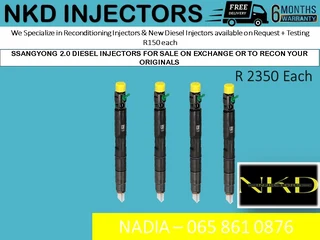 Ssangyong 2l Diesel Injctors For Sale On Exchange With 6 Months Warranty