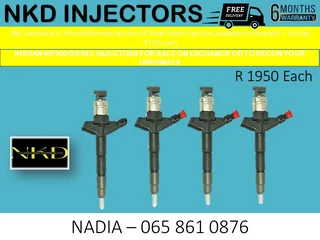 NISSAN NP300 DIESEL INECTORS FOR SALE ON EXCHANGE OR TO RECON WITH WARRANTY
