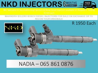 Mahindra Bolero Diesel Injectors For Sale Or To Recon