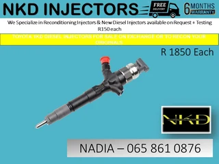 Toyota 1kd Diesel Injectors For Sale On Exchange Or To Recon With Warranty