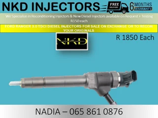 Ford Ranger 3l Tdci Diesel  Injectors For Sale Or To Recon