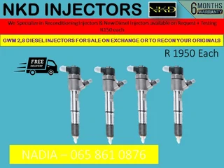 Gwm 2.8l Diesel Injectors For Sale On Exchange With 6 Months Warranty