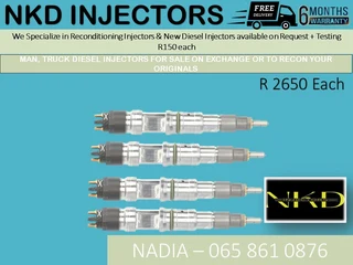Man Truck Diesel Injectors For Sale Or To Recon