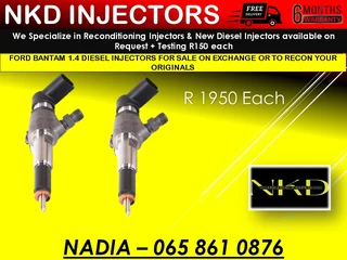 Ford Bantam 1.4 Diesel Injectors For Sale On Exchange With 6 Months Warranty