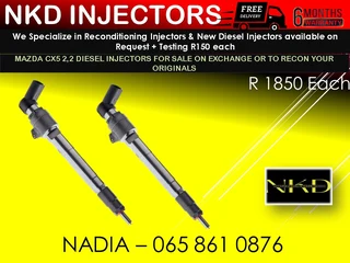 Mazda Cx5 2.2 Bk Diesel Injectors For Sale On Exchange Or To Recon