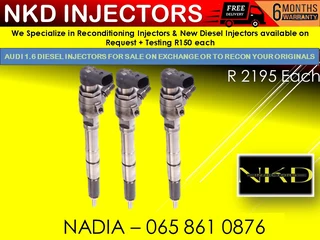 Audi 1.6 Diesel Injectors For Sale Or To Recon