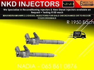 Mahindra Mhawk Diesel Injectors For Sale On Exchaneg Or To Recon