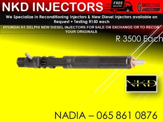 Hyundai H1 Delphi New Diesel Injectors For Sale On Exchange Or To Recon With Warranty