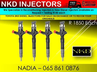 Toyota 2kd Diesel Injectors For Sale On Exchang With 6 Months Warranty