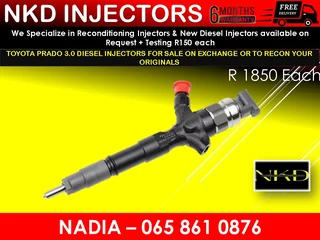 Toyota Prado 3.0 Diesel Injectors For Sale Or To Recon