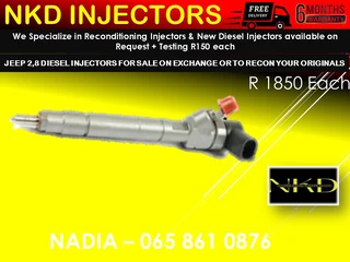 Jeep 2.8 Diesel Injectors For Sale Or To Recon