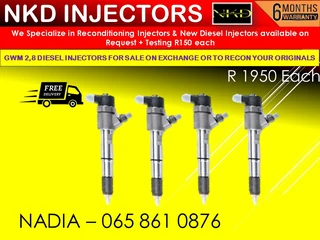 Gwm 2.8l Diesel Injectors For Sale On Exchange With 6 Months Warranty