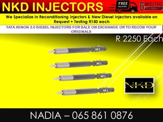 Tata Xenon 3l Diesel Injectors For Sale On Exchange Or To Recon With Warranty