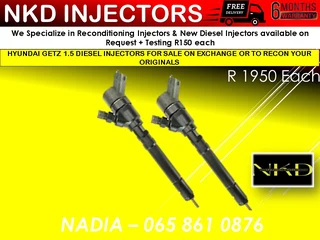 Hyundai Getz Diesel Injectors For Sale Or To Recon