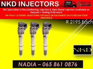 Vw/polo 1.6 Diesel Injectors For Sale On Exchange Or To Recon With Warranty