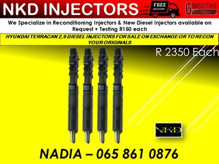 Hyundaie Terrican 2.9 Diesel Injectors For Sale On Exchange Or To Recon
