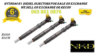 Hyundai H1 Diesel Injectors For Sale Or To Recon