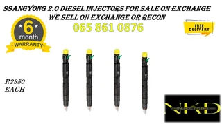 Ssangyong 2.0 Diesel Injectors For Sale On Exchange With 6 Months Warranty