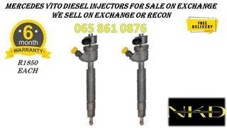 Mercedes Benz Vito Diesel Injectors For Sale Or To Recon