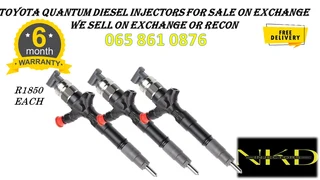 Toyota Quantum Diesel Injectors For Sale On Exchange Or To Recon