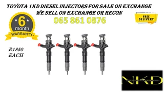 Toyota 1kd Diesel Injectors For Sale Or To Recon