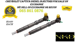 Chevrolet Captiva Diesel Injectors For Sale On Exchange With 6 Months Warranty