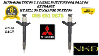 Mitsubishi Triton 3.2 Diesel Injectors For Sale On Exchange Or To Recon With Warranty