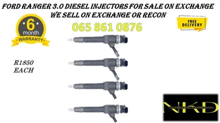 Ford Ranger 3.0 Diesel Injectors For Sale On Exchange With 6 Months Warranty