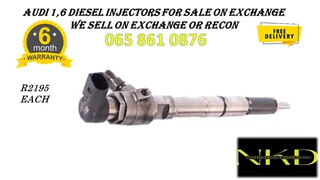 Audi 1.6 Diesel Injectors For Sale On Exchange Or To Recon