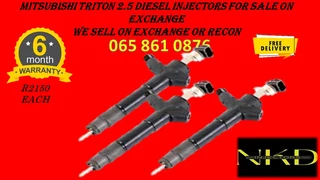 Mitsubishi Triton 2.5 Diesel Injectrs For Sale On Exchange Or To Recon With Warranty