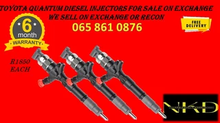 Toyota Quantum Diesel Injectors For Sale Or To Recon