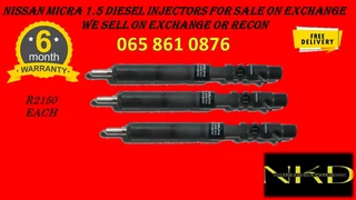 Nissan Micra 1.5 Diesel Injectors For Sale On Exchange Or To Recon