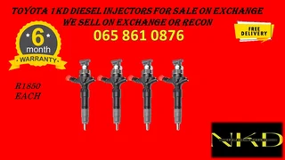 Toyota 1kd Diesel Injectors For Sale Or To Recon