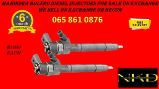 Nahindra Bolero Diesel Injectors For Sale On Exchange Or To Recon With Warranty