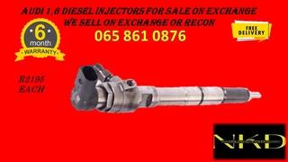 Audi 1.6 Diesel Injectors For Sale Or To Recon