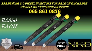 Ssangyong 2.0 Diesel Injectors For Sale On Exchange With 6 Months Warranty