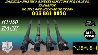 Mahindra Mhawk 2.2 Diesel Injectors For Sale On Exchange Or To Recon With Warranty