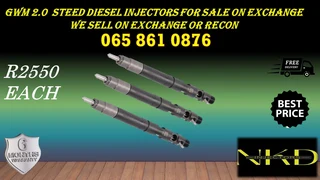 Gwm 2.0 Steed Diesel Injectors For Sale On Exchange Or To Recon With Warranty