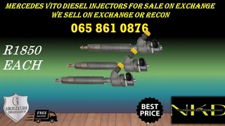 Mercedes Benz Vito Diesel Injectors For Sale Or To Recon