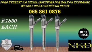 Ford Everest (3.0/bt50) Diesel Injectors For Sale On Exchange Or To Recon With Warranty