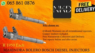 Mahindra Bolero Diesel Injectors For Sale On Exchange Or To Recon With Warranty