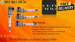 Volkswagen 1.6 Diesel Injectors For Sale On Exchange Or To Recon With Warranty