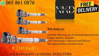 Audi 1.6 Diesel Injectors For Sale On Exchange Or To Recon